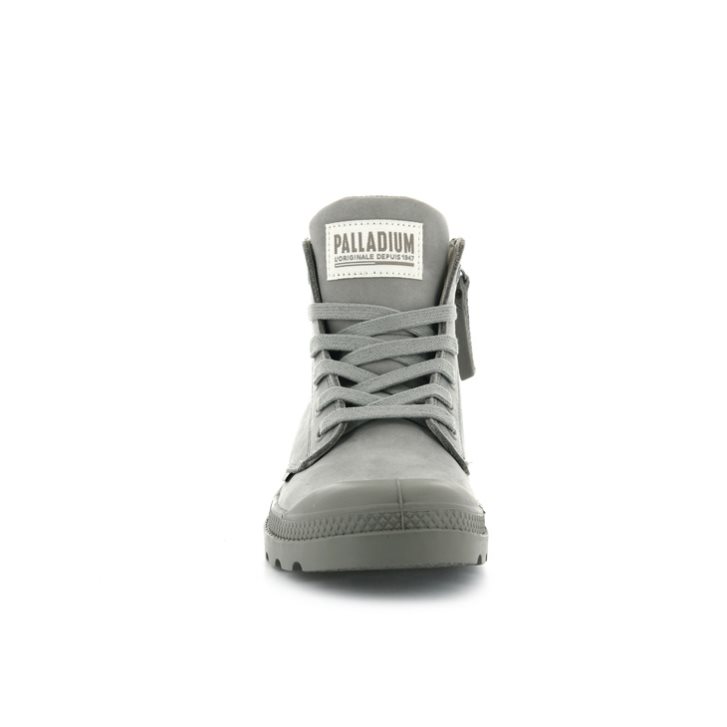 Dámské Boty Palladium Pampa Hi Zip Nubuck Šedé | CZ KOL-34R